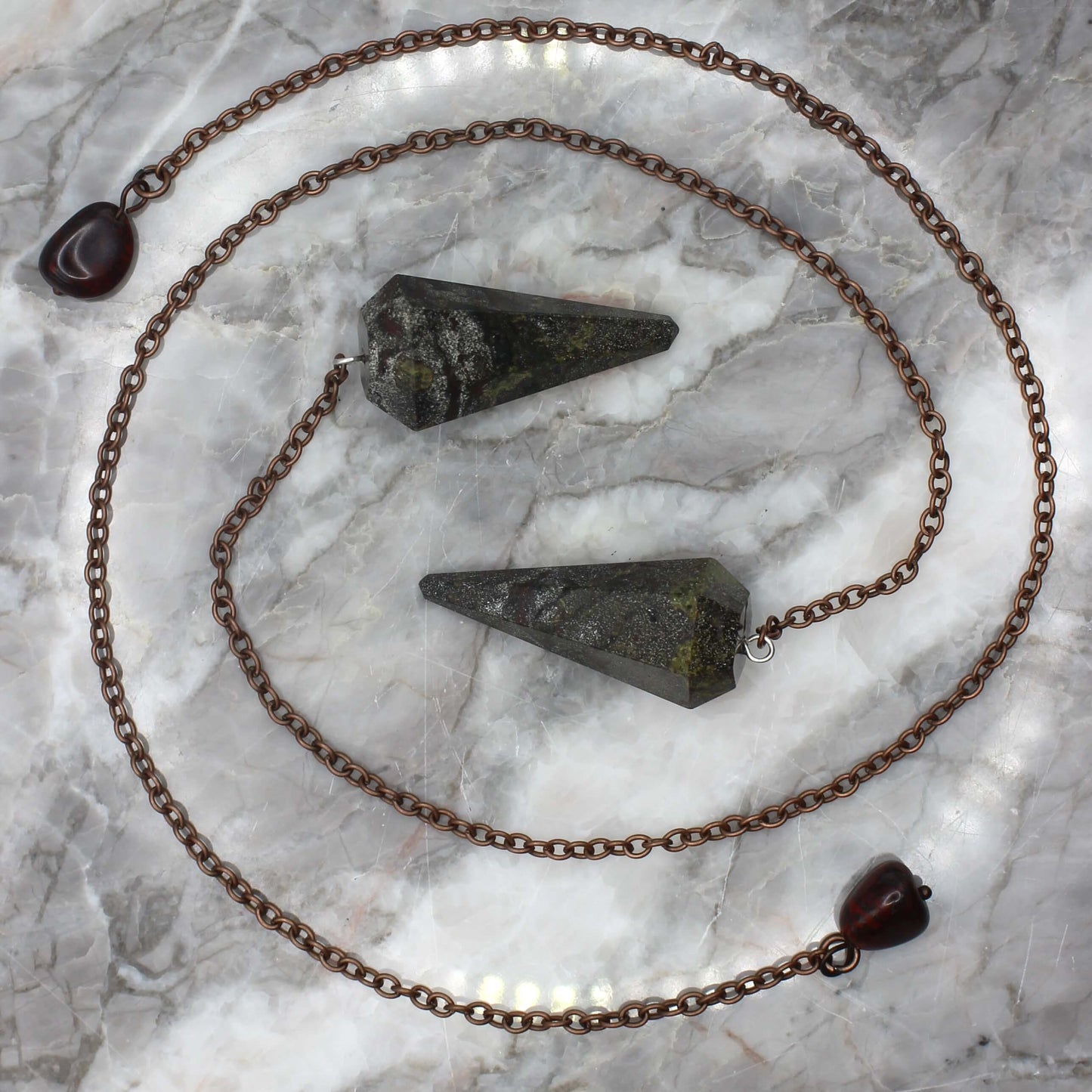 Dragons Blood Jasper Pendulum